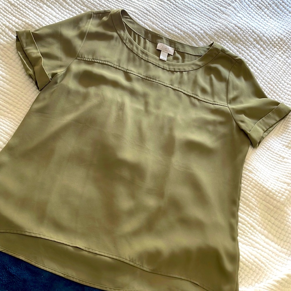 Olive green blouse